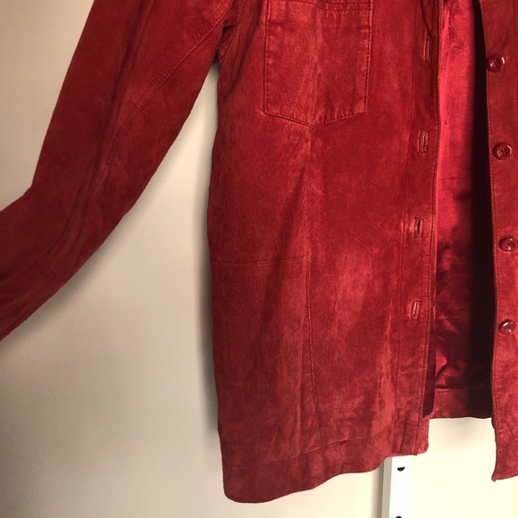 90s SUEDE LEATHER SHACKET - Picture 10 of 15